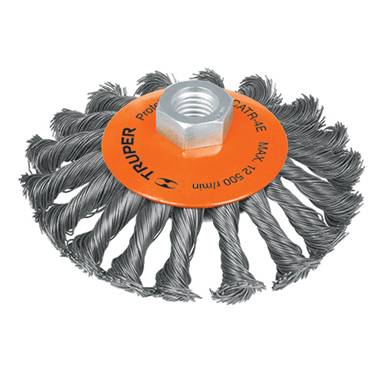 SP-CARDA CONICA TRENZADA 4" PARA ESMERILADORA TRUPER (14190)