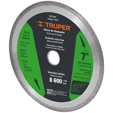 SP-DISCO DIAMANTE RIN CONTINUO 7 TRUPER (11579)