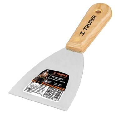 SP-ESPATULA FLEXIBLE MANGO MADERA 6 TRUPER (14452)