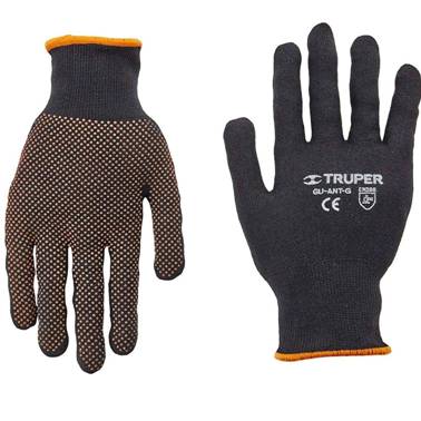 GUANTES DE NAILON PUNTOS PVC GRANDE TRUPER (12652)