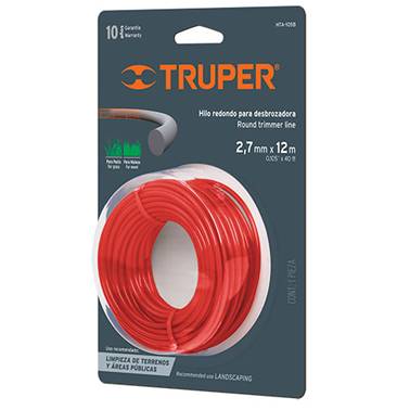 SP-HILO REDONDO P/DESBROZADORA 12M LARGO 2.7MM TRUPER (16945)