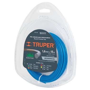 HILO P/ DESBROZADORA EN TARJETA .065 TRUPER (17605)