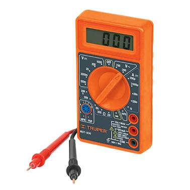 SP-MULTIMETRO DIGITAL CASERO TRUPER (10400)