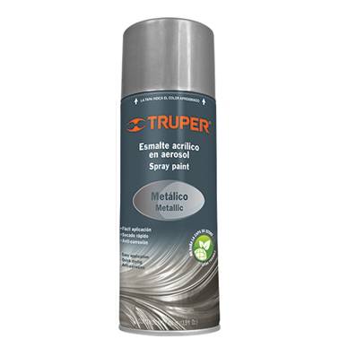 SP-PINTURA CROMO METALICA AEROSOL 400ML TRUPER (19053)