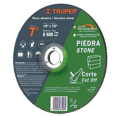 SP-DISCO CORTE DE PIEDRA 7 TRUPER (11566)