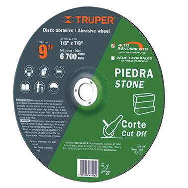 SP-DISCO CORTE DE PIEDRA 9 TRUPER (11557)