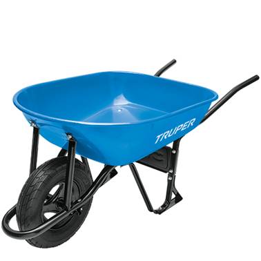 CARRETILLA 5.5FT LLANTA NEUMATICA REFORZADA TRUPER (11752)