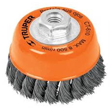 SP-CARDA COPA TRENZADO FINO 3 P/ESMERIL TRUPER (14184)
