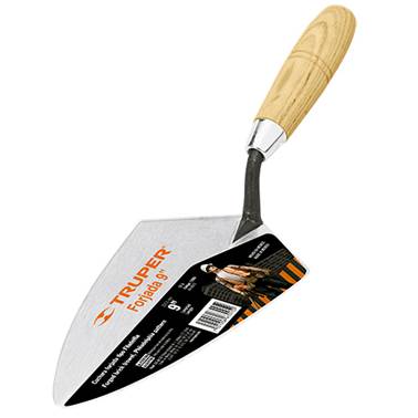 CUCHARA PARA ALBAÑIL TIPO FILADELFIA 9 MANGO MADERA TRUPER (12991)
