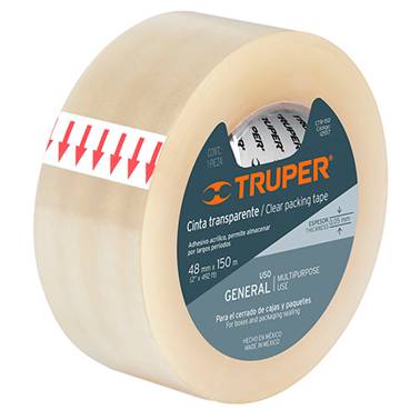 SP-CINTA EMPAQUE TRANSPARENTE 150M TRUPER (12557)