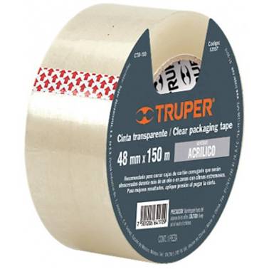 SP-CINTA DE EMPAQUE TRANSPARENTE 50M TRUPER (12555)