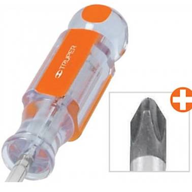 DESARMADOR PUNTA PHILLIPS BARRA HEXAGONAL MANGO  COMFORT GRIP 6  TRUPER