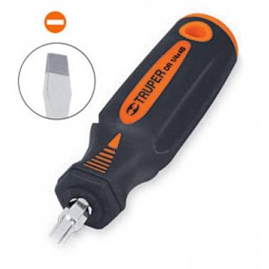 DESARMADOR PUNTA PLANA MANGO COMFORT GRIP 1/4 X 6  TRUPER