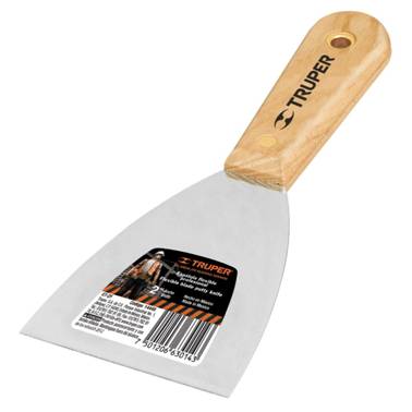 SP-ESPATULA FLEXIBLE MANGO MADERA 2 TRUPER (14448)