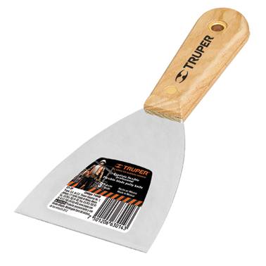 SP-ESPATULA FLEXIBLE MANGO MADERA 3 TRUPER