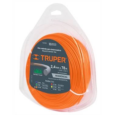 SP-HILO PARA DESBROZADORA BLISTER 095 2.4mm 78M TRUPER (17609)
