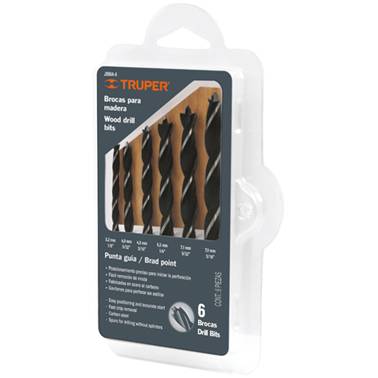 SP-JGO DE BROCAS P/MADERA 6 PZAS TRUPER (11337)