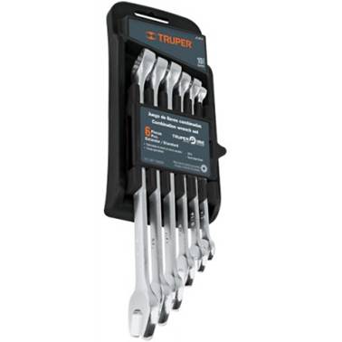 XXXXXJGO LLAVES COMBINADAS 6 PZAS MM GRANALLADAS TRUPER (15771)