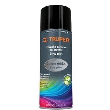 SP-PINTURA NEGRO BRILLANTE AEROSOL 400ML TRUPER (19031)