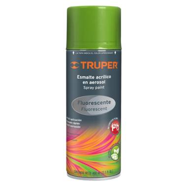 SP-ESMALTE AEROSOL FLUORESCENTE VERDE TRUPER (19073)