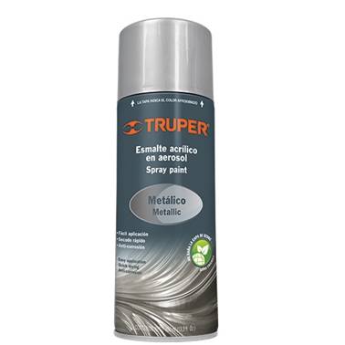 SP-PINTURA PLATA METALICA AEROSOL 400ML TRUPER (19059)