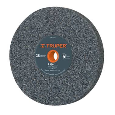 SP-RUEDA ABRASIVA ESMERIL 5 X 3/4 GRANO 36 TRUPER (16358)