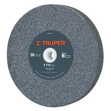 SP-PIEDRA P-ESMERIL 6 X 1 OXIDO ALUMINIO GRANO 36 TRUPER (16381)